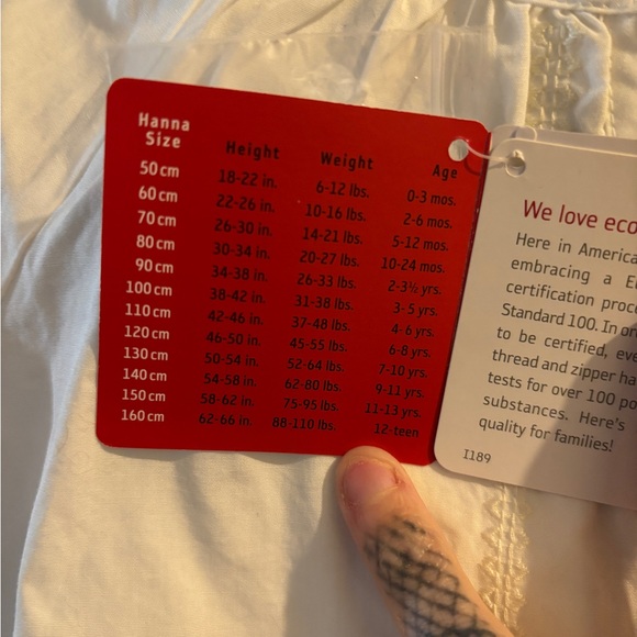 Hanna Andersson White Long Sleeve Blouse - Picture 5 of 6